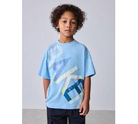 Ted Baker Boys Short Sleeved Letter T-Shirt, Blue, Size 1.5-2 Years Blue
