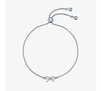 Ted Baker Bridget Mini Metal Bow Adjustable Bracelet for Women (Silver)
