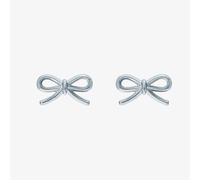 Ted Baker Brooke Mini Metal Bow Stud Earrings for Women (Silver)
