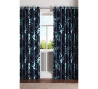 Ted Baker 'Cabana' Cotton Lined Curtains in Navy | Size: 228 cm width x 228 cm drop Ted Baker Navy 228 cm width x 228 cm drop