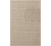 Ted Baker Camden Wool Parker Rug Handwoven Striped Living Room in Beige | Size: 80cm x 250cm
