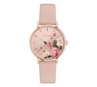 Ted Baker Pink Leather Watch for Ladies - Stainless Steel / Leather / Mineral Glass