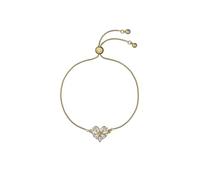 Ted Baker Cherisa Crystal Cluster Heart Adjustable Bracelet for Women (Gold/Crystal)