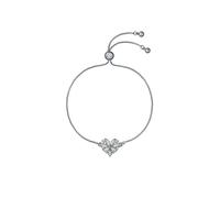Ted Baker Silver Cherise Crystal Cluster Heart Slide Bracelet - Silver