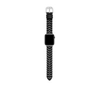Ted Baker Chevron Leather smartwatch Band Compatible with Apple Watch Strap 38mm, 40mm, Black, One Size, Chevron Leather smartwatch band compatible with Apple watch strap 38mm, 40mm
