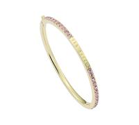 Ted Baker Claudia Narrow Crystal Hinged Bangle Bracelet for Women (Gold/Light Rose Crystal)