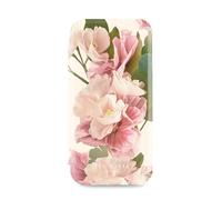 Ted Baker Cream Flower Placement Mirror Folio Phone Case for iPhone 16e Gold Shell