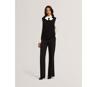 Ted Baker Crew Neck Stitch Detail Knitted Vest Black
