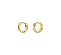 Ted Baker Crisete Logo Hoop Earrings (10mm) For Women (Gold)