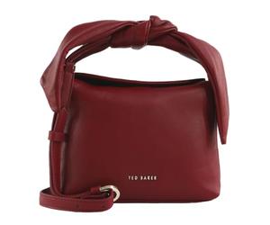 Ted Baker cross body bag handbag Niyal Soft Knot Bow Leather Crossbody Bag Dk - Red dark red