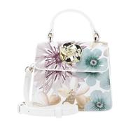 Ted Baker cross body bag Helensa Petal Print Mini Top Handle Rose Detail Bag White multicolored