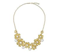 Ted Baker Darcie Daisy Pearl Necklace for Women (Gold/Pearl)