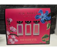 Ted Baker Miniatures Handbag Gift Set for Women, 3 x 15ml Eau de Toilettes Elodie, Polly and Kasia, Fruity Floral & Amber Miniatures in a Deluxe Handbag Box