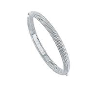 Ted Baker Dotett Dotty Bangle Bracelet For Women (Silver Tone/Plain Metal)
