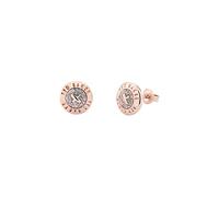 Ted Baker Eisley Mini Button Stud Earrings For Women (Rose Gold/Silver Glitter)