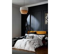 'Elegnce Floral Border' Duvet Cover Set Ted Baker Black Super King