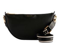 Ted Baker Essina Webbing Leather Half Moon Crossbody Bag Black