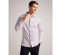 Ted Baker Faenza Mens Long Sleeve Geometric Shirt - Pink - Size Medium