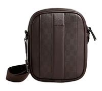 Ted Baker Faux Leather Flight Bag, Brown-chocolate, House Check Pattern