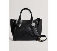 Ted Baker Faux Leather Knot Bow Tote Bag Black