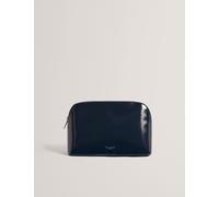 Ted Baker Faux Leather Wash Bag Navy