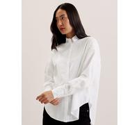 Ted Baker female Pure Cotton Oversized Shirt - 14 - White, White