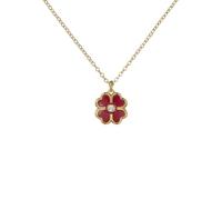 Ted Baker Fern Enamel Flower Pendant Necklace for Women