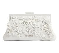 Ted Baker Fiorell Flower 3D Applique Clutch Bag White