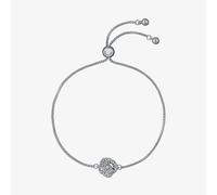 Ted Baker Silver Florina Crystal Flower Slide Bracelet - Silver