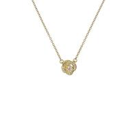 Ted Baker Florita Crystal Flower Pendant Necklace For Women (Gold/Crystal)