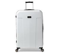 Ted Baker Flying Colours Hardside Trolley 4 Wheel Spinner, TSA Lock, Lightweight Suitcase, Men and Women, White, 25-Inch Checked-Medium, Luggage