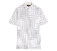 Ted Baker Forter Mens White Geo Print Shirt - Size Large