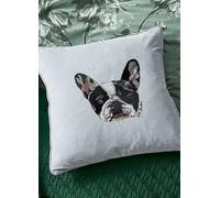 Ted Baker French Bulldog 45 x 45cm Cushion Silver