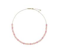 Ted Baker Gabriella Garland Necklace for Women (Gold/Pink Multi & Crystal)