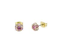 Ted Baker Gemme Crystal Gem Cluster Stud Earrings Jewellery for Women (Gold/Pink Multi Crystal)