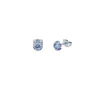 Ted Baker Gemme Crystal Gem Cluster Stud Earrings for Women (Silver/Light Blue Multi Crystal)
