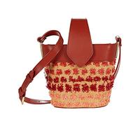 Ted Baker Genesey T Detail Canvas Mini Bucket Bag Red