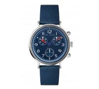 Ted Baker Gents Mimosaa Chrono Blue Leather Watch BKPMMF127 - - Leather / Stainless Steel