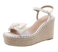 Ted Baker Womens Gia Bow Espadrilles Sandals White