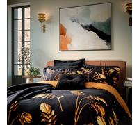 Ted Baker 'Gilded Floral' Cotton Duvet Cover Set in Black | Size: Super King Ted Baker Black Super King