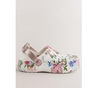 Ted Baker Girls Floral Bow Clogs, White, Size 3 Older White