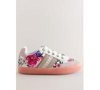Ted Baker Girls Suede Floral Shoes, Multi, Size 11 Younger Print