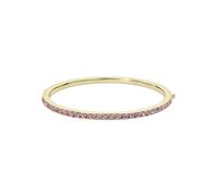 Ted Baker Claudia Narrow Crystal Hinged Bangle Bracelet for Women (Gold/Light Rose Crystal)