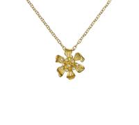 Ted Baker Gold Furina Furled Flower Necklace - 46cm