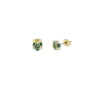 Ted Baker Gold Gemme Green Gem Cluster Studs - Gold