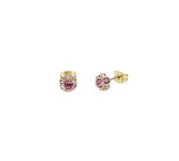 Ted Baker Gold Gemme Pink Gem Cluster Studs - Gold
