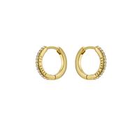 Ted Baker Gold Heplie Crystal Hoops 14mm - Gold
