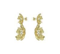 Ted Baker Gold Pettala Flower Statement Drop Earrings - Gold