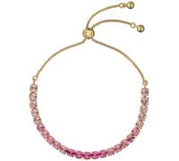 Ted Baker Melrah Icon Crystal Adjustable Tennis Bracelet For Women (Gold/Light Pink Ombre Crystal)