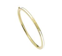 Ted Baker Gold Roley White Enamel Bangle - Gold